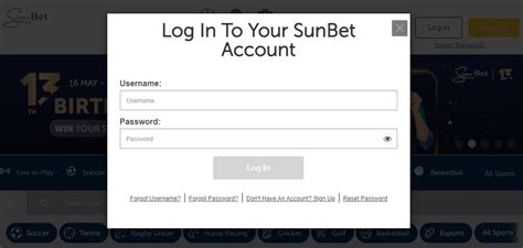 sunbet log in - My Account 